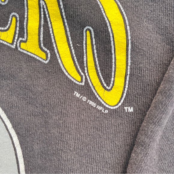 Kids Vintage 1995 Pittsburgh Steelers Crewneck Sweatshirt Size medium Lee Brand - Picture 4 of 6